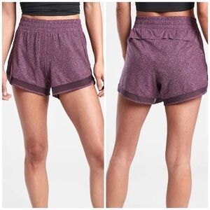 ATHLETA mesh racer run shorts 4”!
